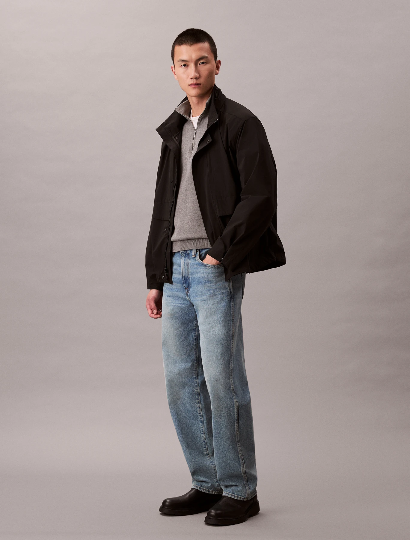 Lightweight Hooded Parka Jacket Gallery