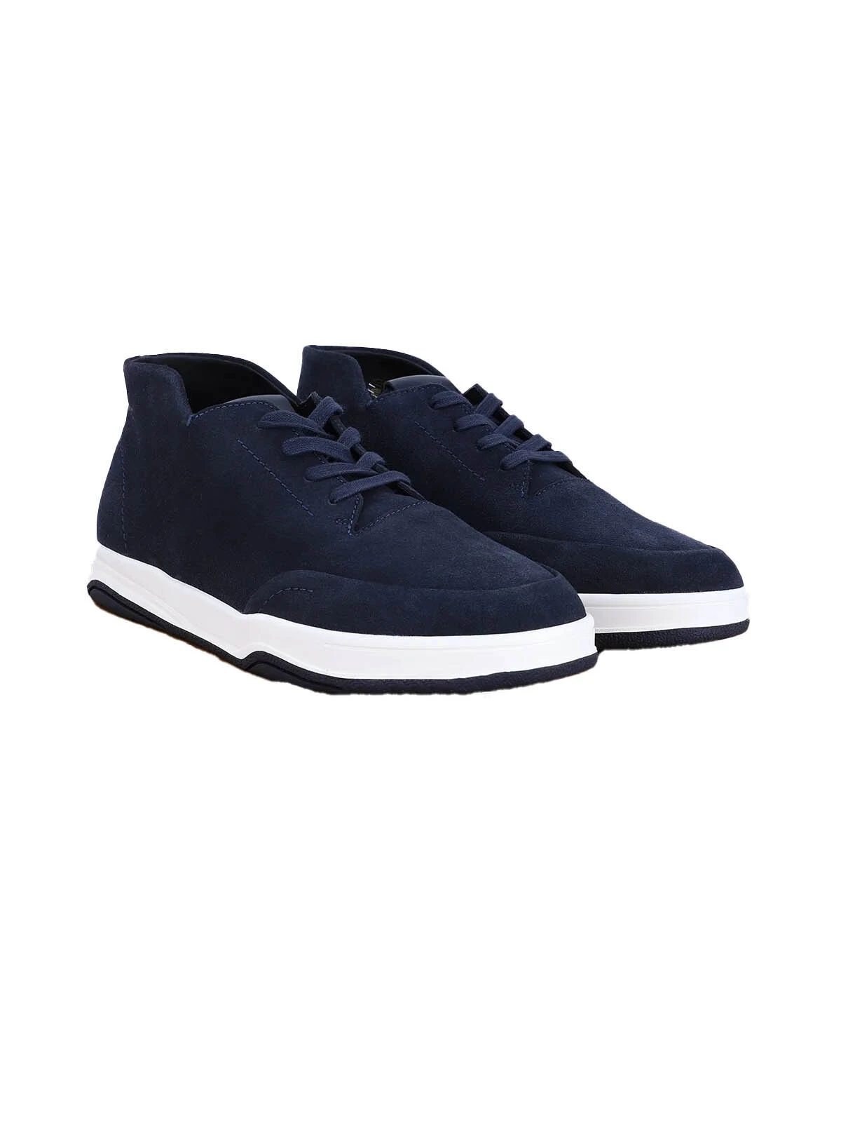 Suede Leather High-top Sneakers with Laces Gallery