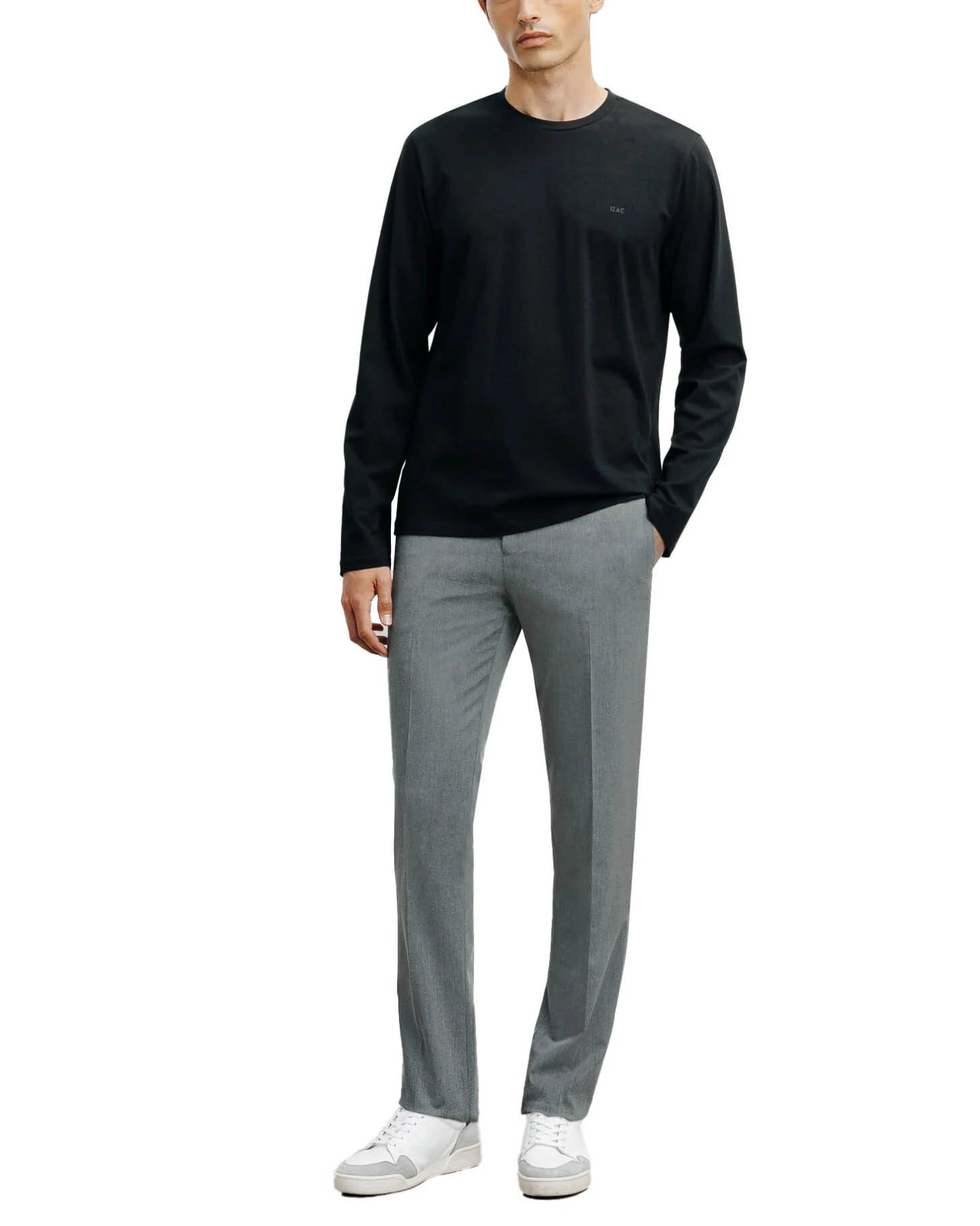 Long Sleeved Crew Neck T-shirt Gallery