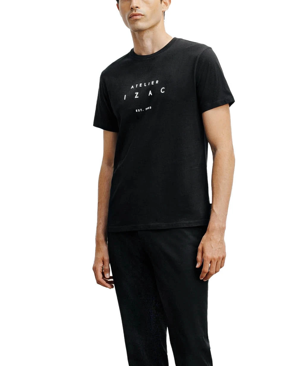 Logo Print Cotton Short Sleeve T-shirt Gallery