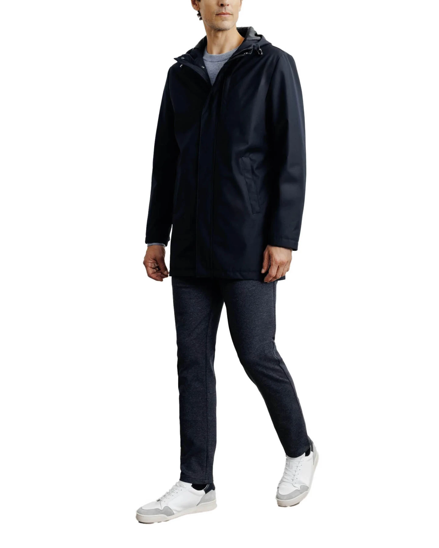 Lightweight Hooded Parka Coat Gallery