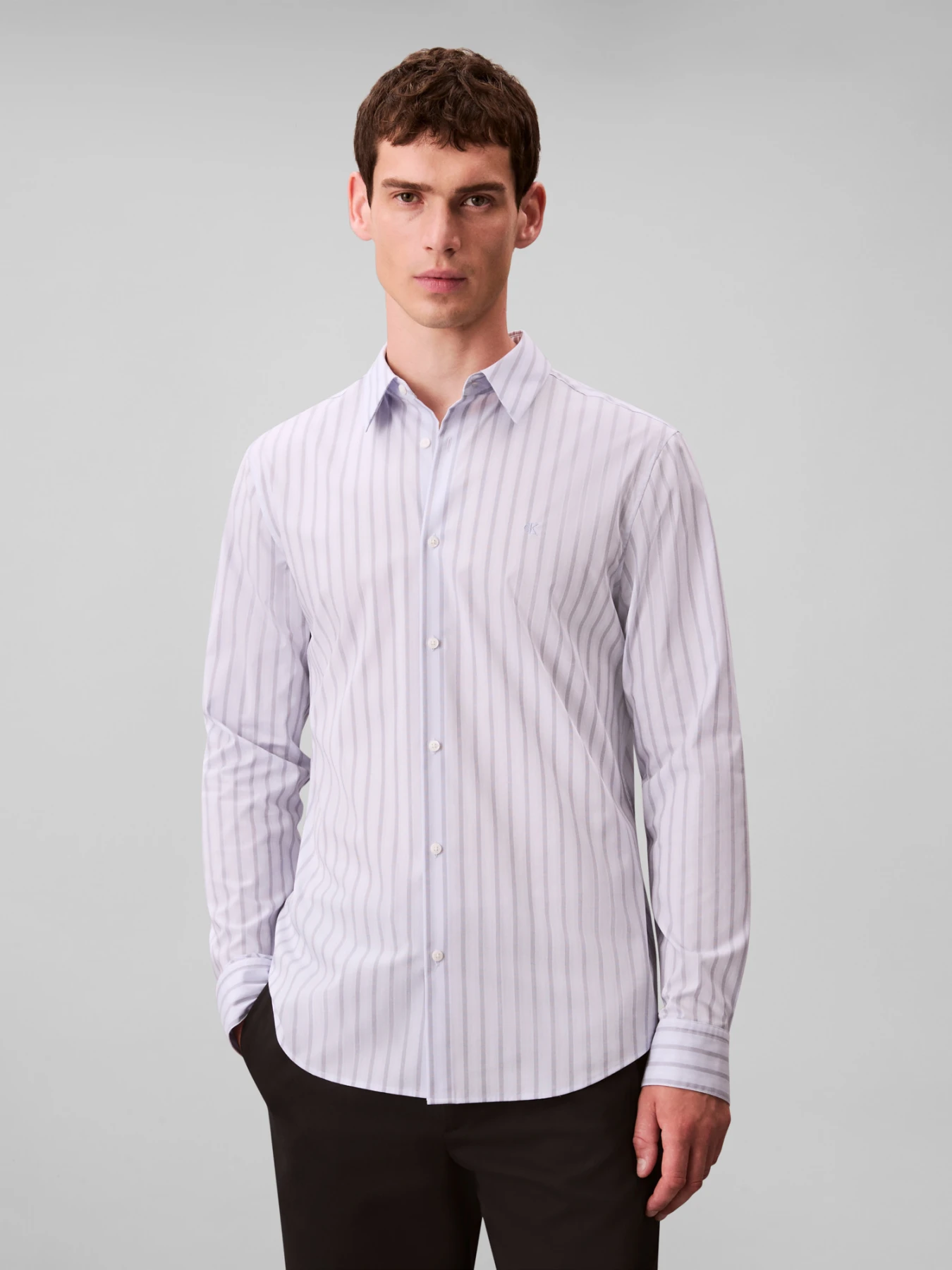 Vertical Stripe Dress Shirt Gallery