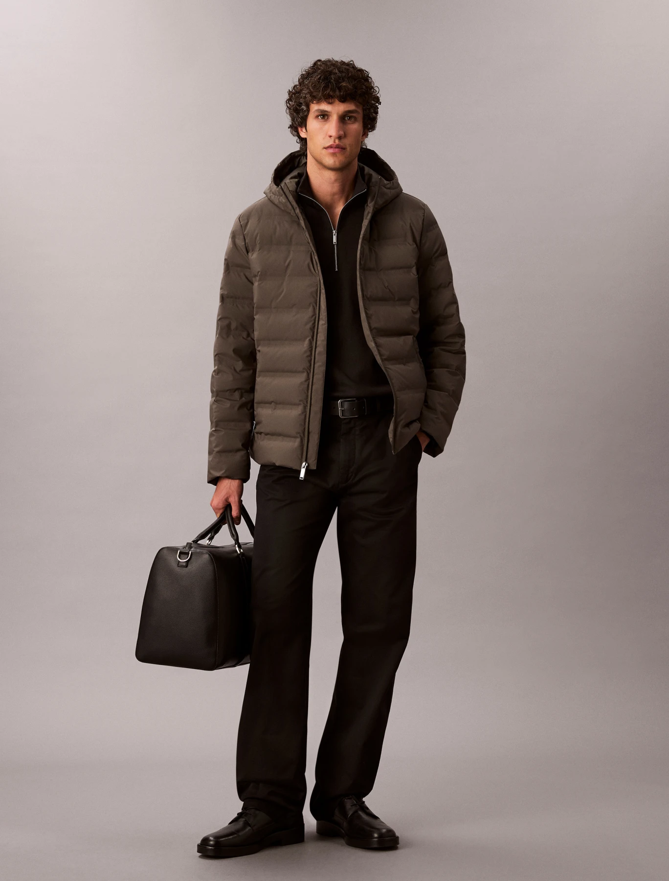 Packable Embossed Logo Quilted Puffer Jacket Gallery