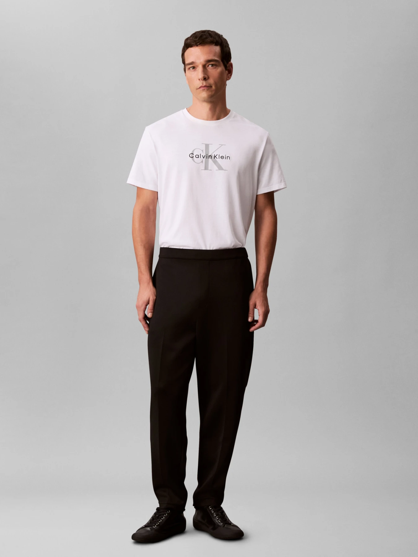 Joggers with Pin-Tuck Detail Gallery