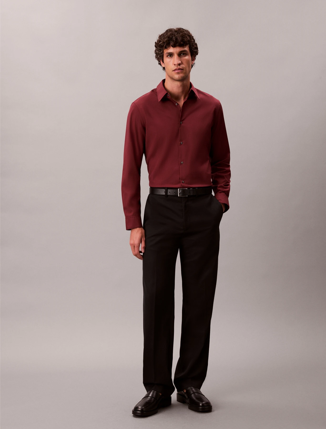 Regular Fit Long Sleeved Cotton Shirt Gallery