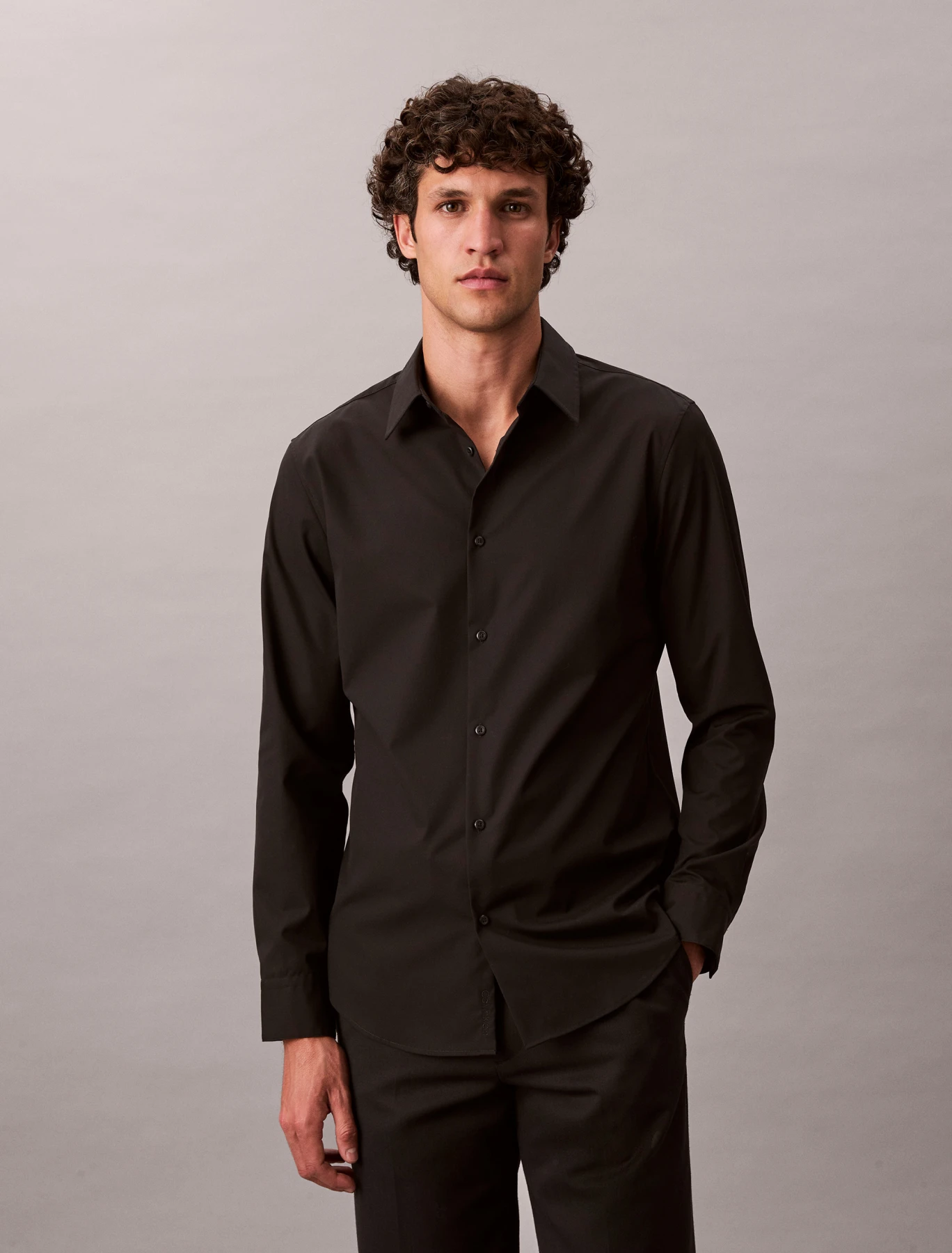 Regular Fit Long Sleeved Cotton Shirt Gallery