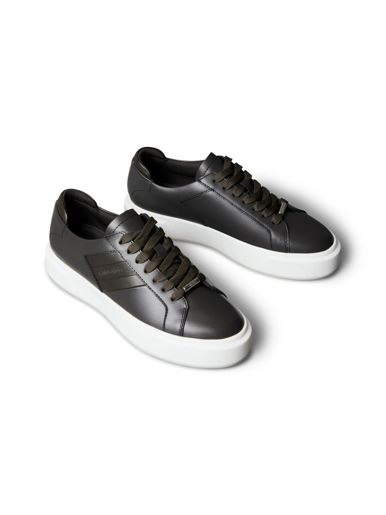 Leather Logo Tape Trainers Gallery