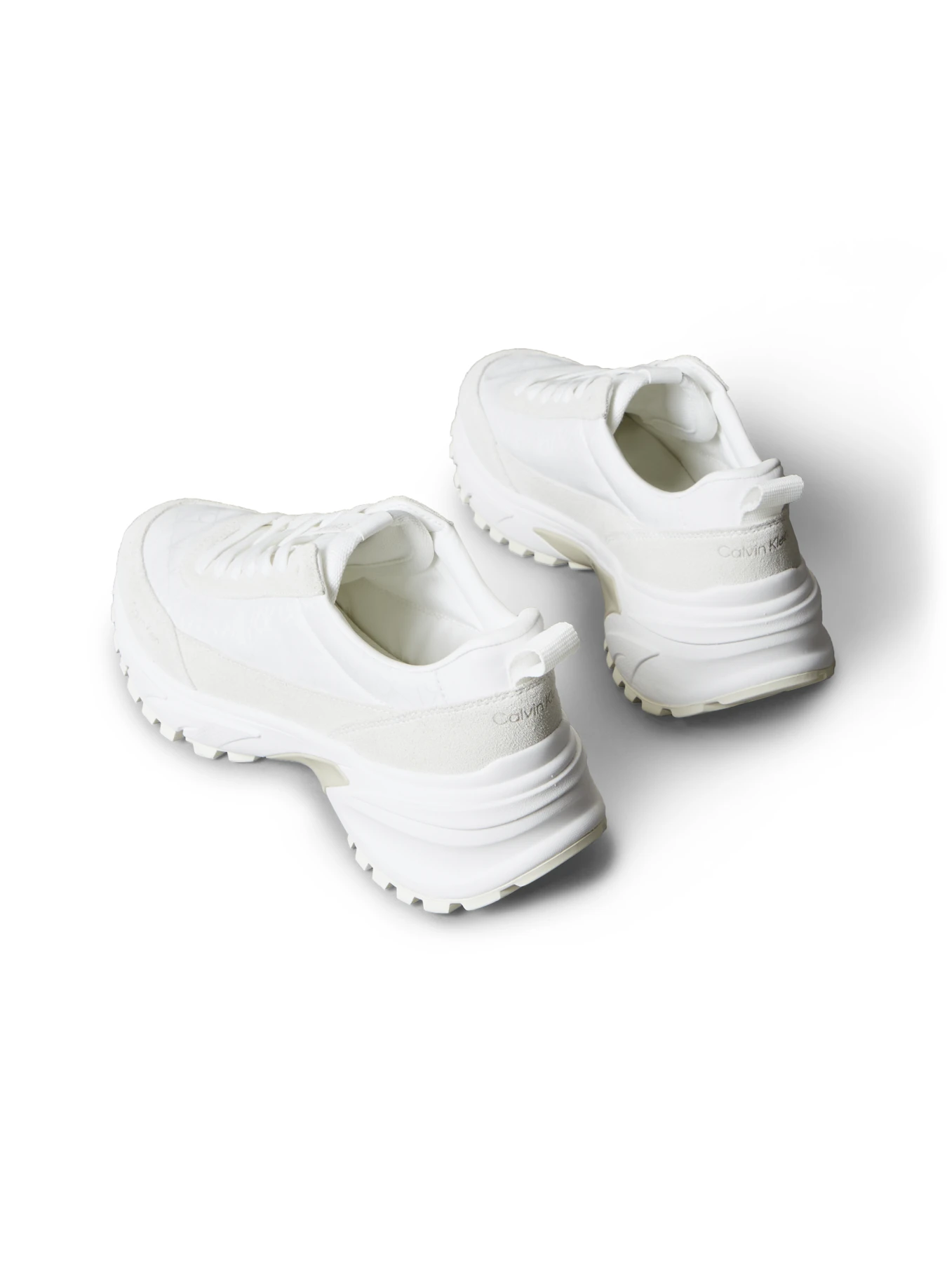 Suede and Emblem Logo Nylon Trainers Gallery