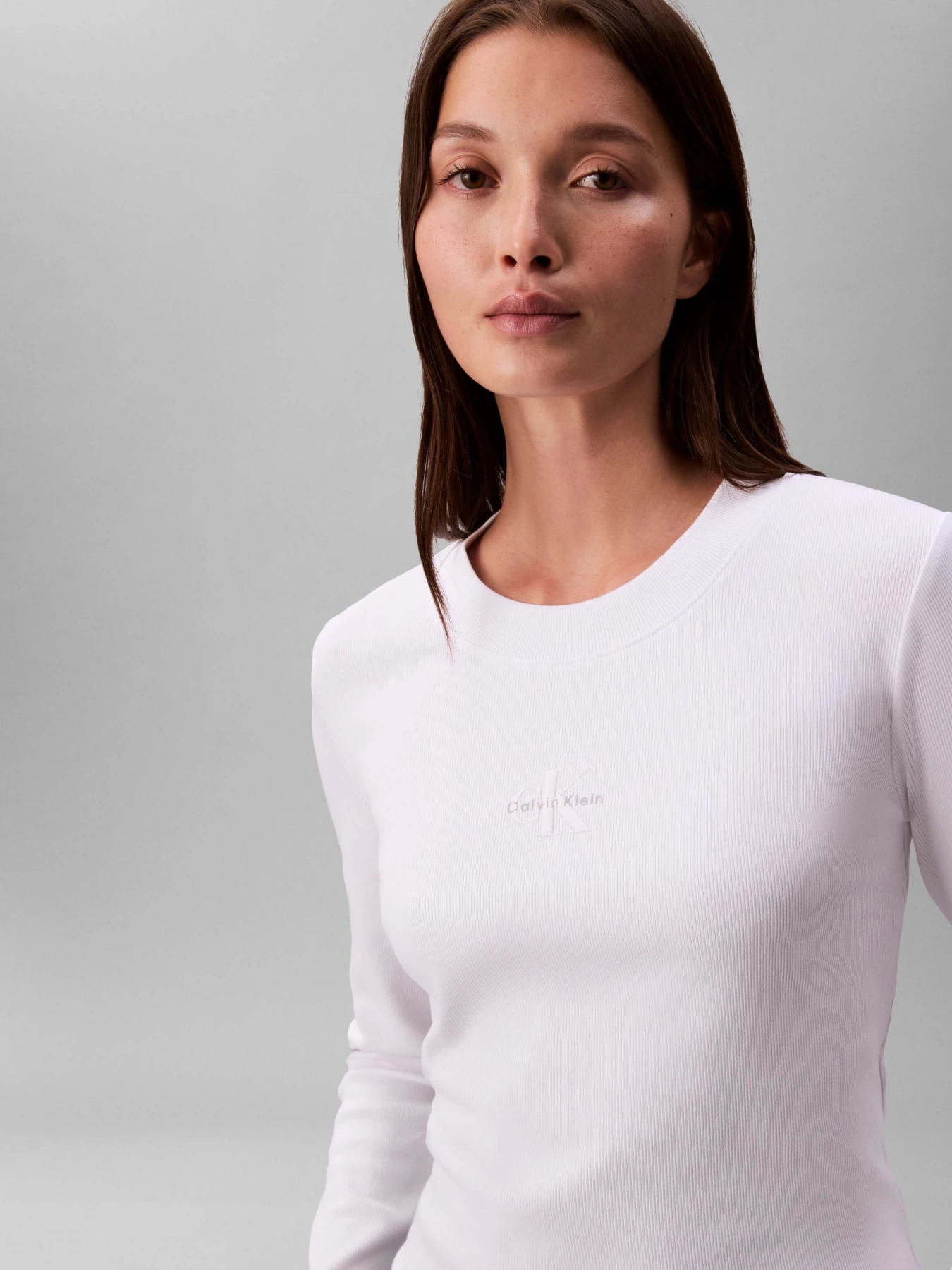 Monogram Logo Long Sleeve Baby Tee Gallery