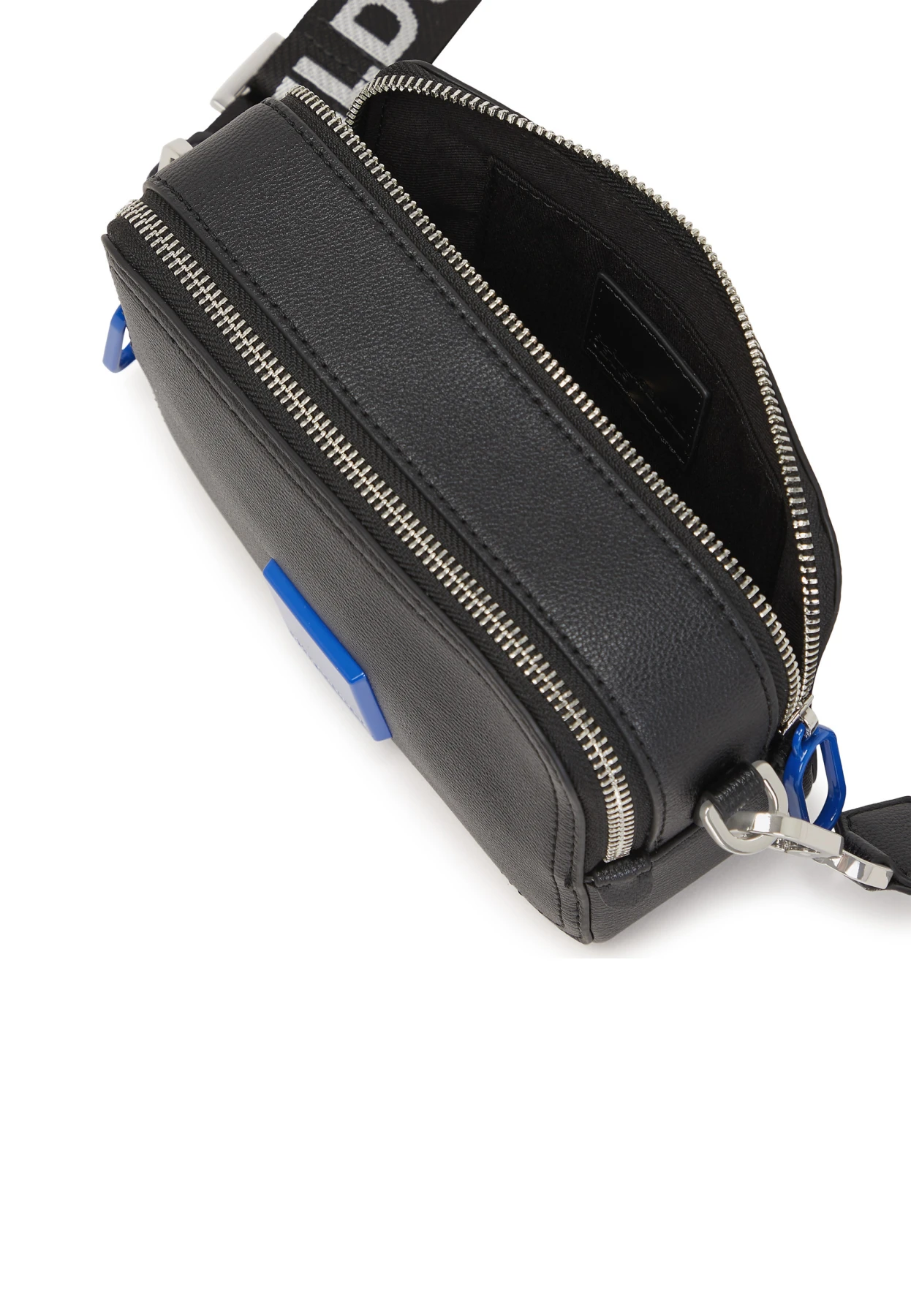 Leather Camera Crossbody Bag with Logo Strap Gallery