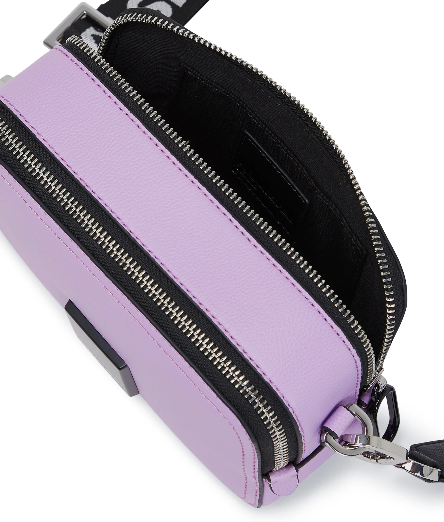 Leather Camera Crossbody Bag with Logo Strap Gallery