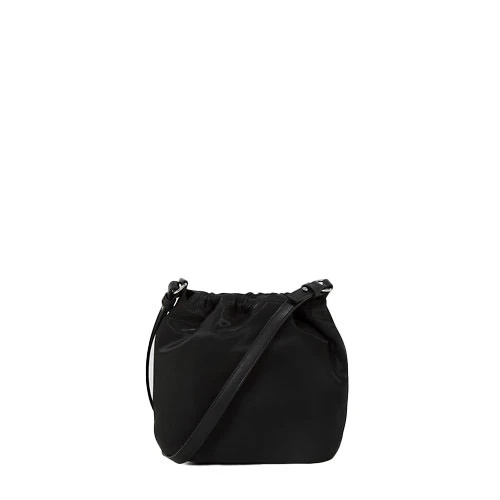 Nylon Bucket Bag with Logo Patch Gallery