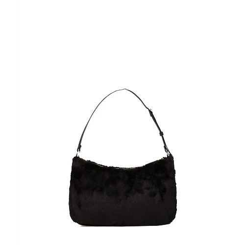 Quilted Faux Fur Shoulder Bag Gallery