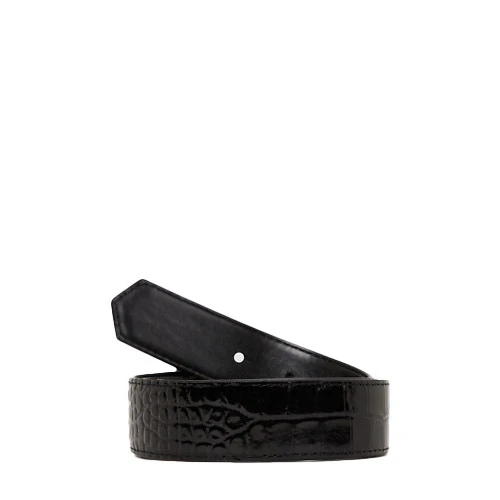 K/Autograph  Croc-Effect Leather Belt Gallery