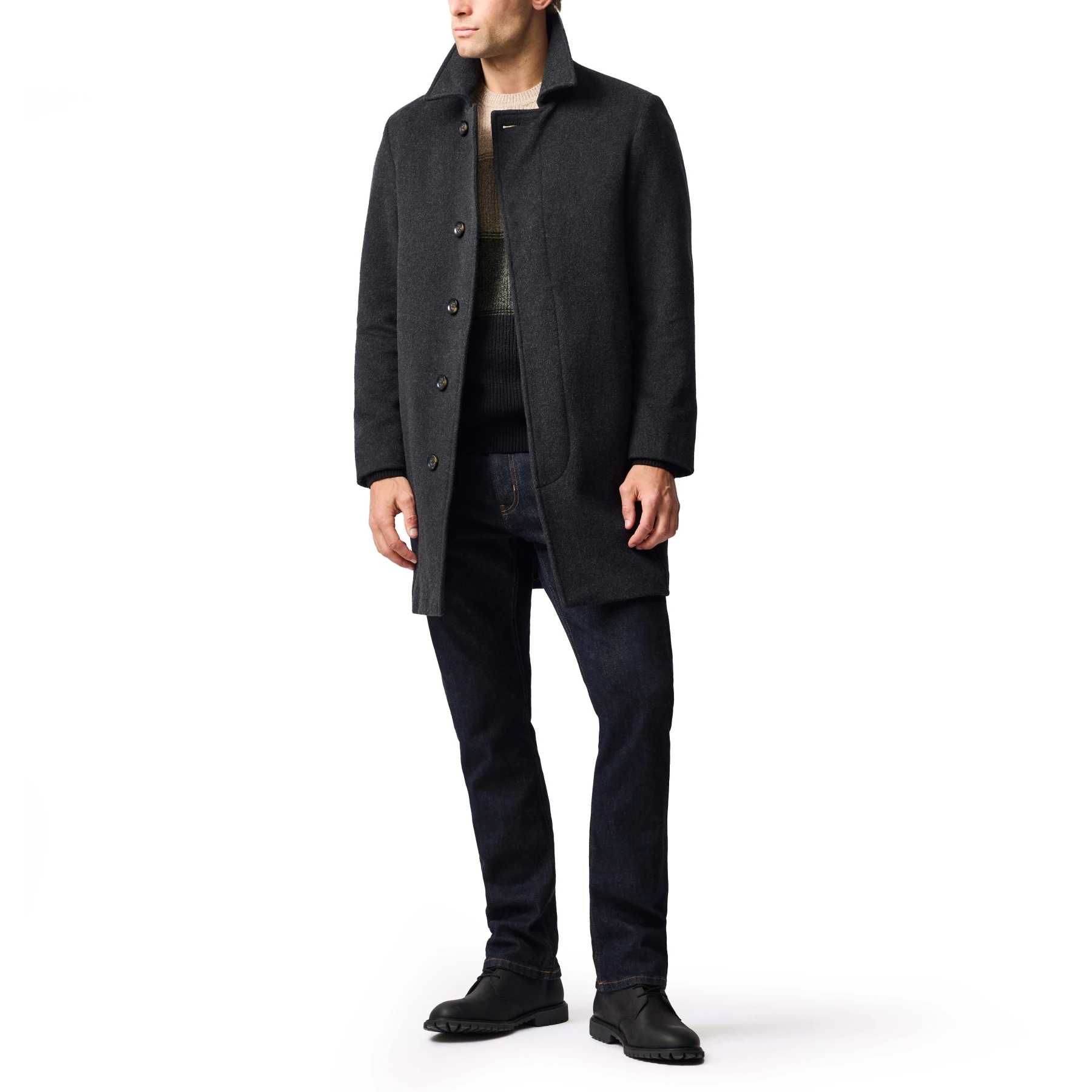 Italian Wool-cashmere Car Coat Gallery