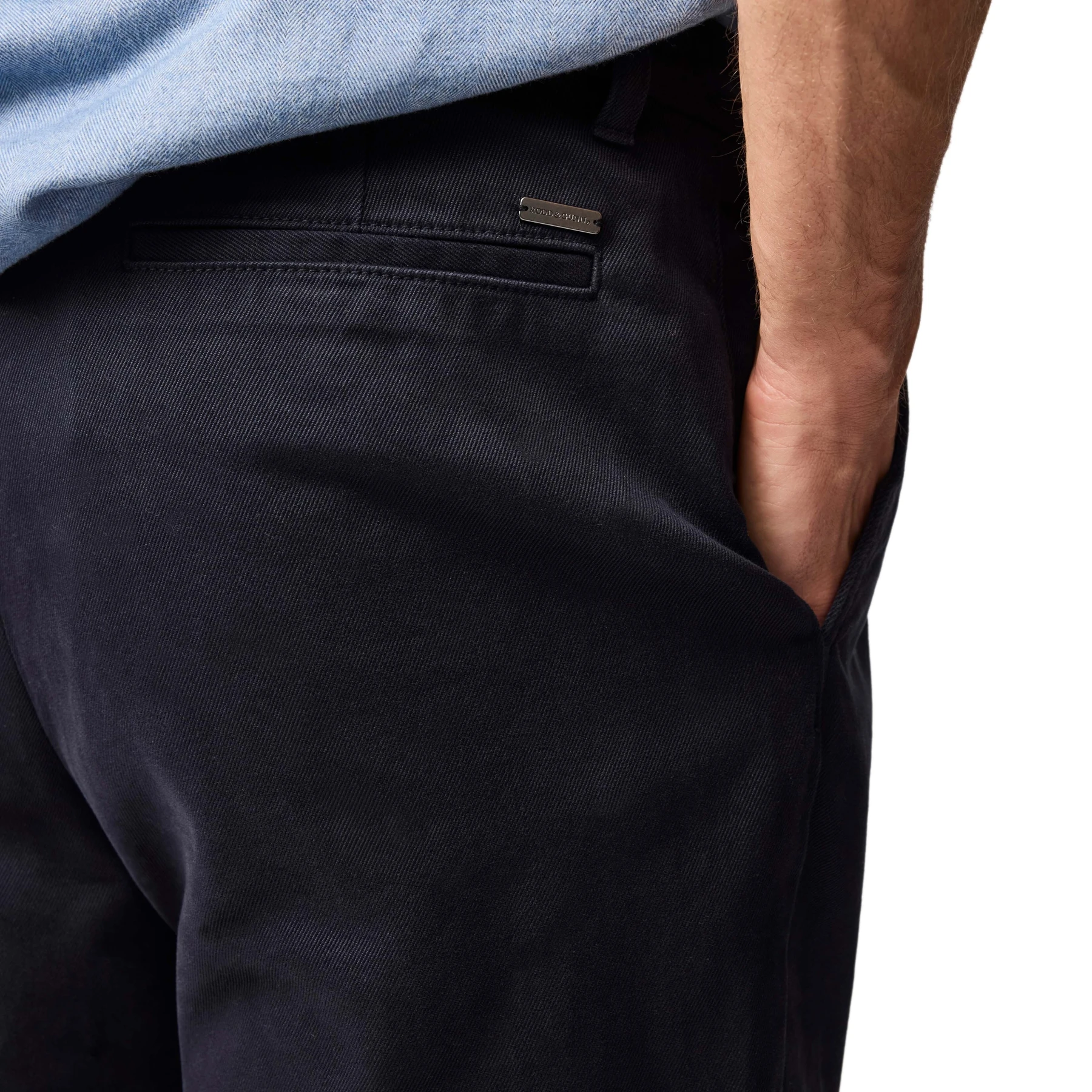 Single Pleat Cotton Chino Trousers Gallery