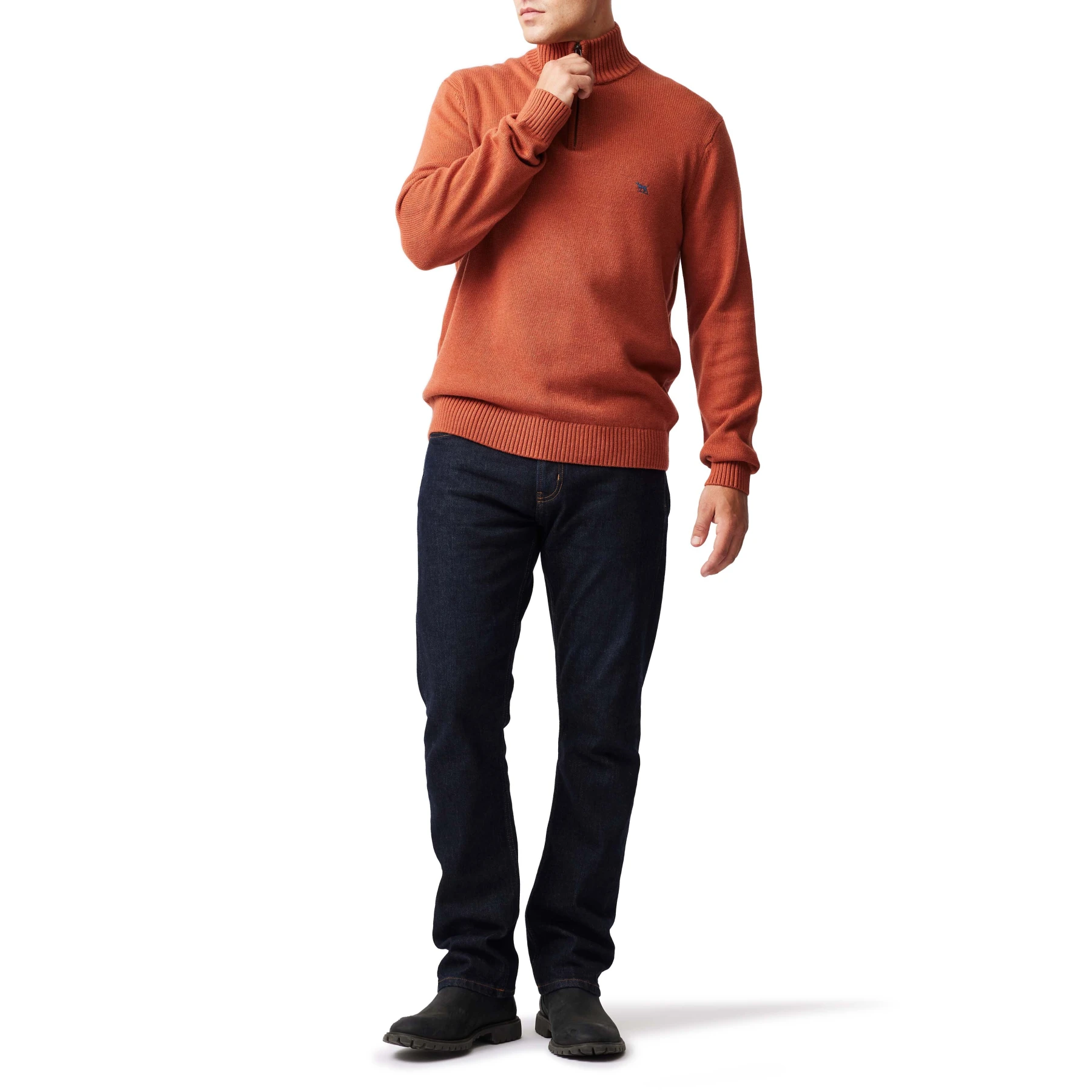 Quarter zip Cotton Sweater Gallery