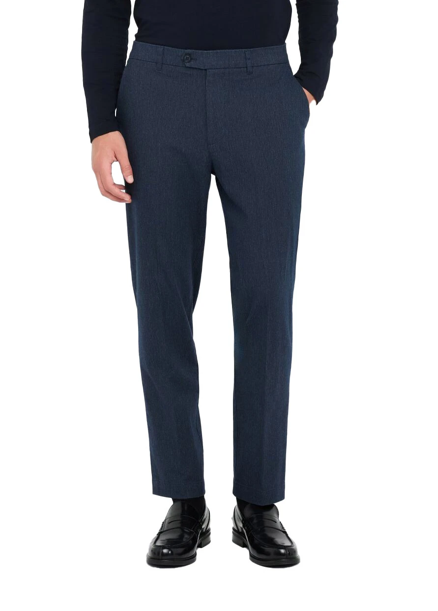 Pressed Pleat Chevron Trousers Gallery