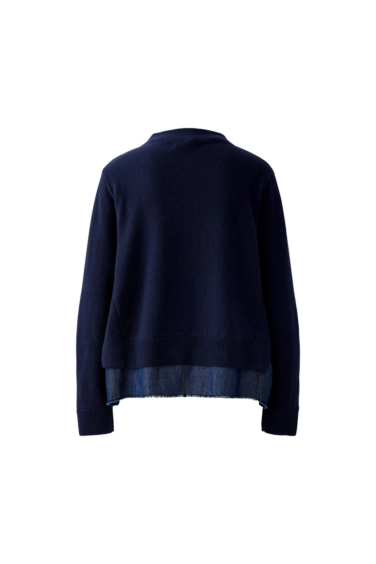 Pullover with Attached Denim Underlayer Gallery