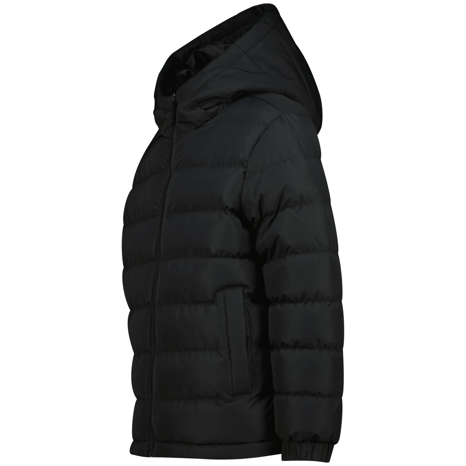 Full-Zip Hooded Puffer with Contrast Lining Gallery