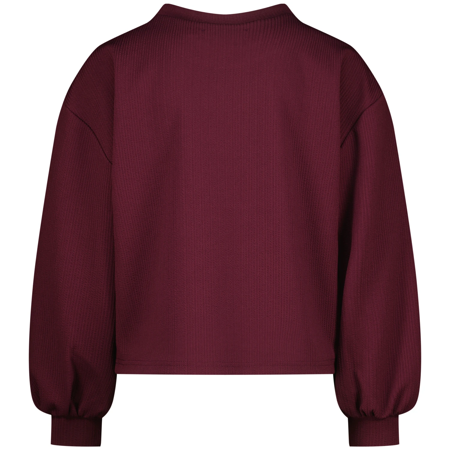 Crewneck Sweatshirt with Balloon Sleeves Gallery