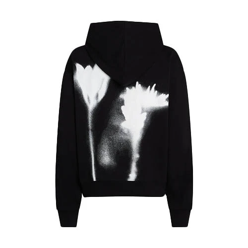 Hoodie with Bold Back Floral Graphic Gallery