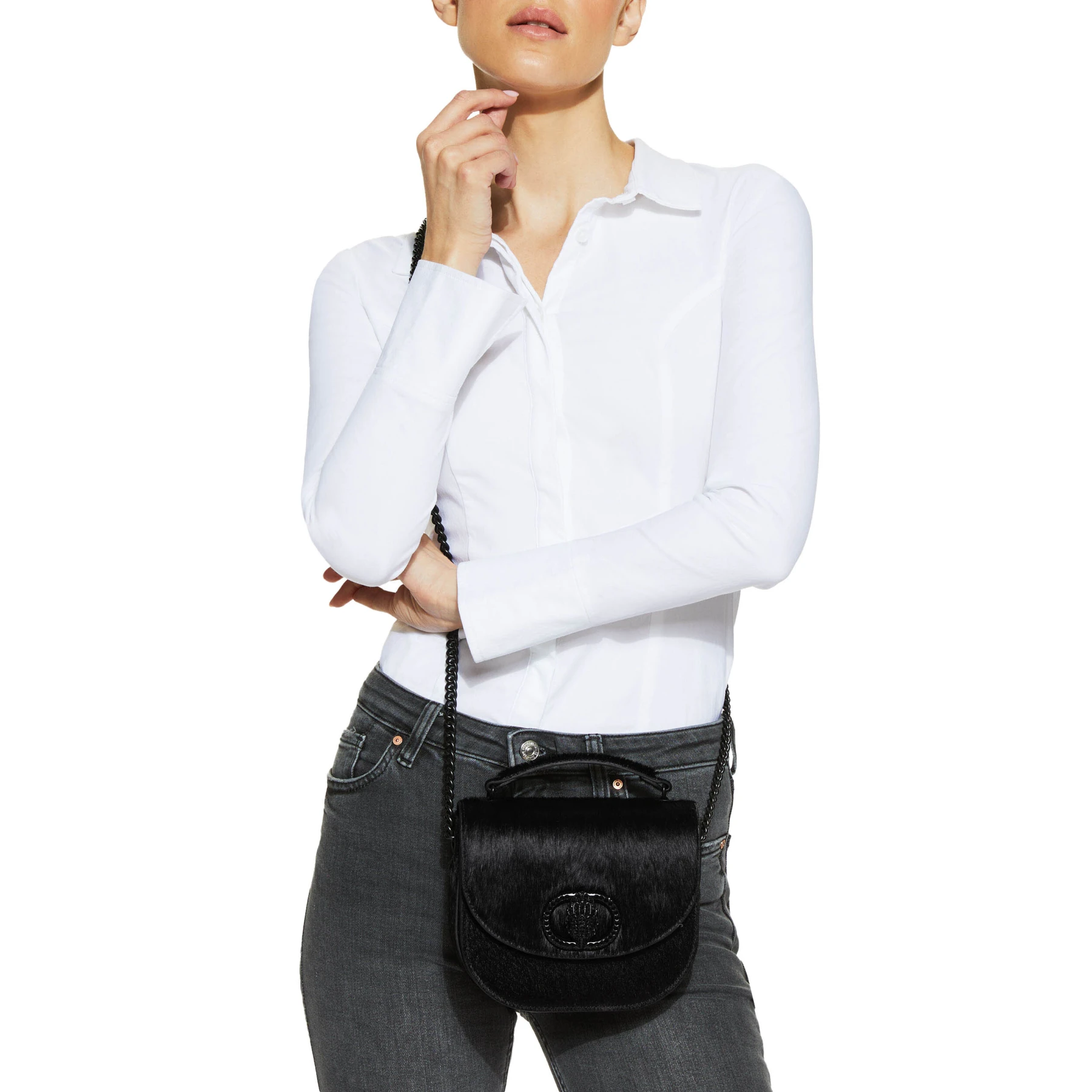 Chelsea Drench Leather Saddle Bag Gallery