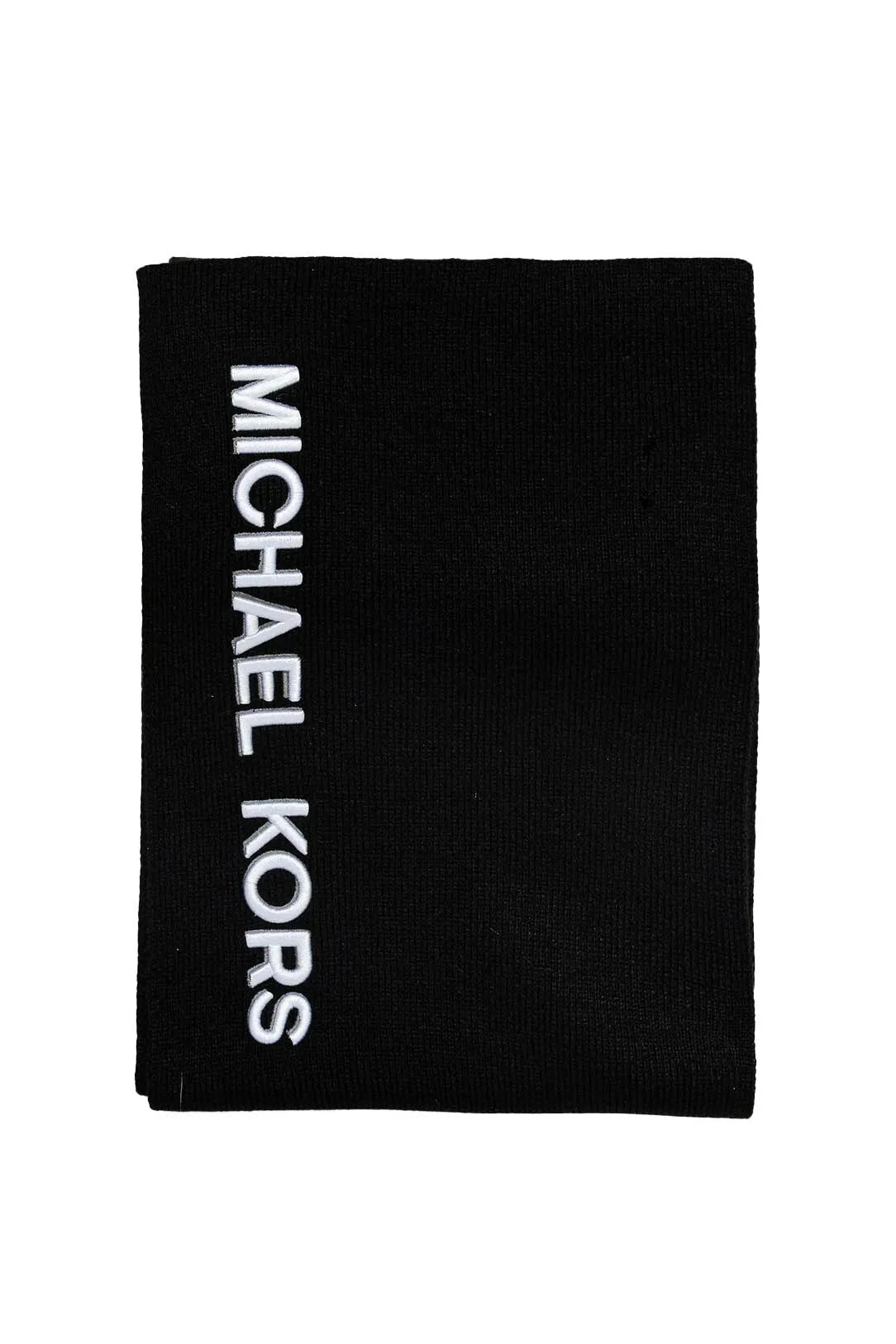 Knit Scarf with Vertical Logo Embroidery Gallery