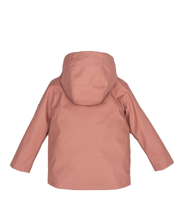 Hooded Raincoat with Striped Lining Gallery