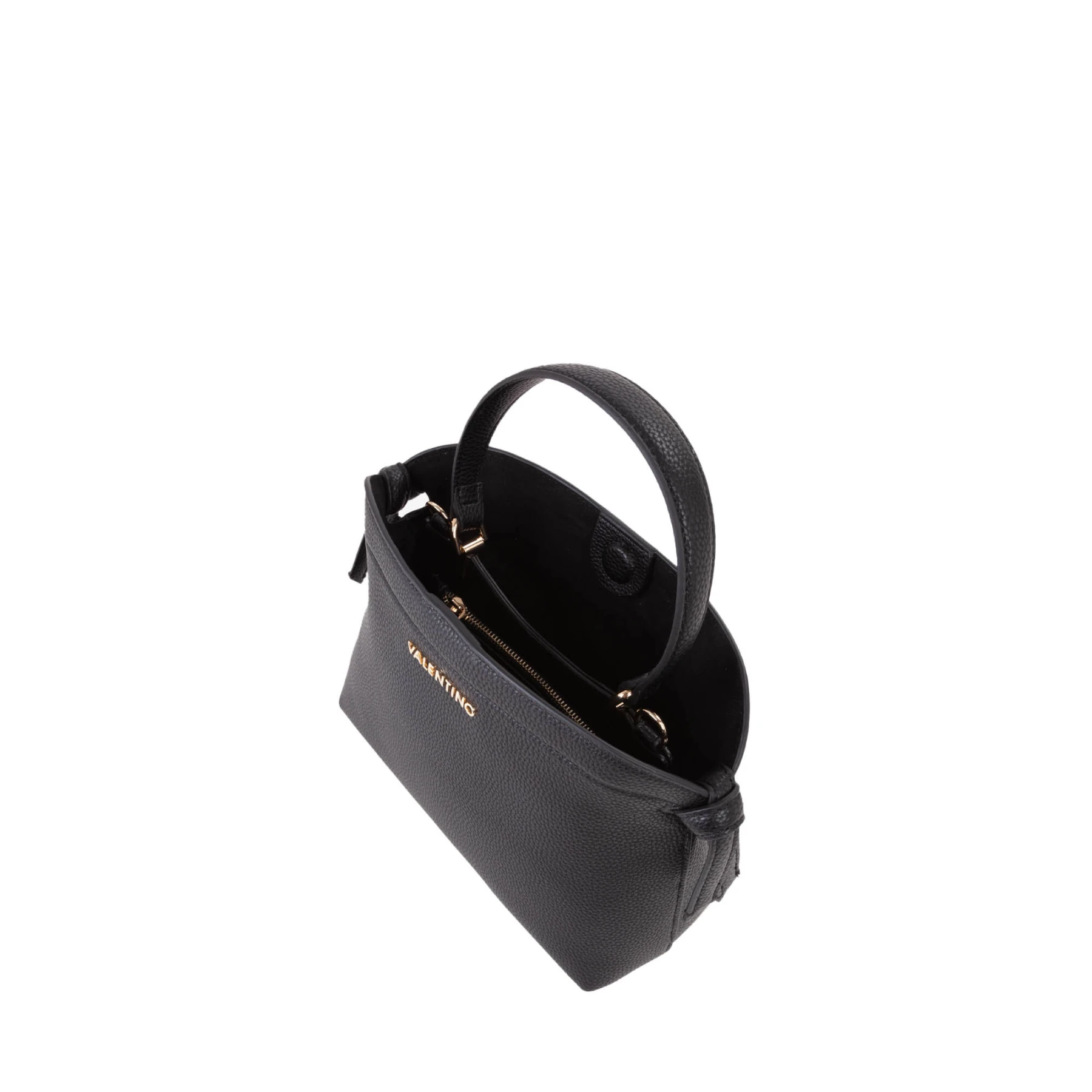 Pebbled Mini Top-Handle Bag with Crossbody Strap Gallery