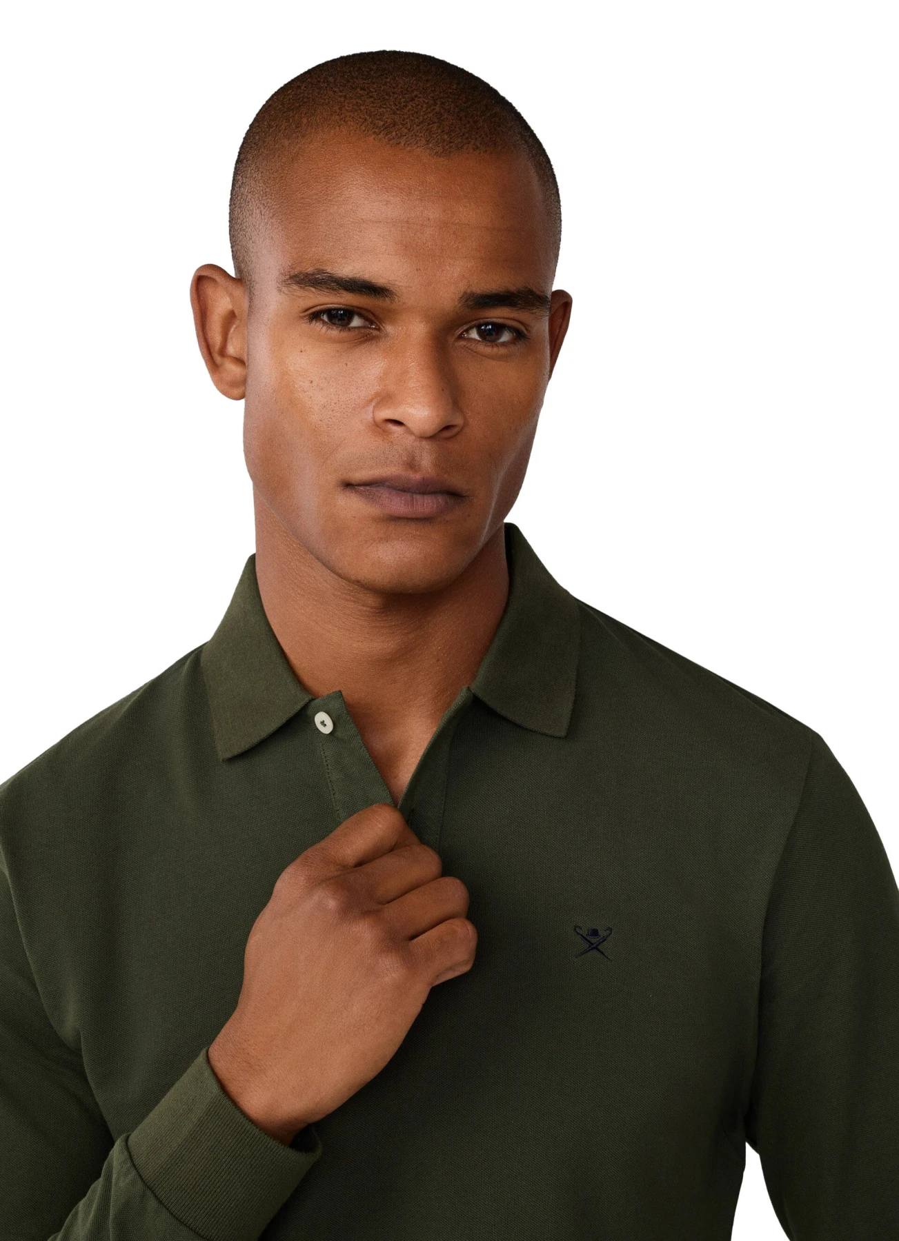 Slim Fit Long Sleeve Pique Polo Gallery
