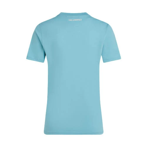 Graphic T-Shirt with Floral Script Logo Gallery