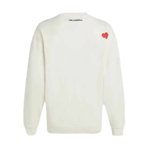 Crew Neck Sweatshirt with 'Karl Love' Design Gallery