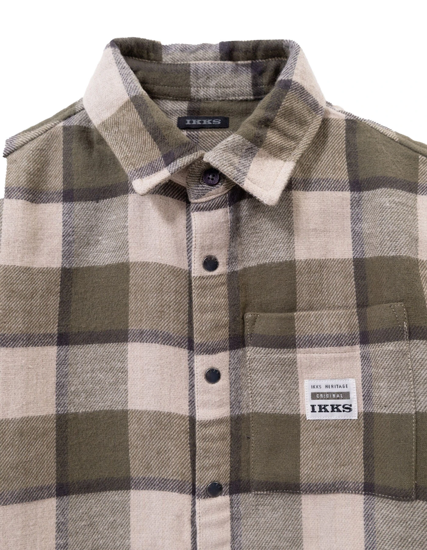 Long sleeves Checked Overshirt Gallery