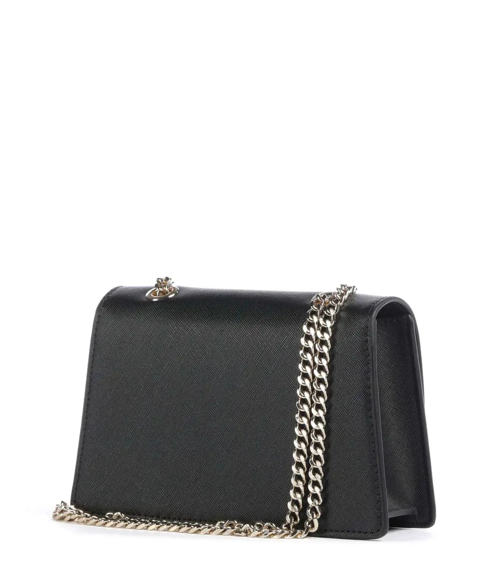 Saffiano-Effect Leather Crossbody Bag with Gold-Tone Chain  Gallery