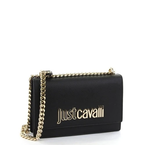 Gold Metal Logo Chain Shoulder Bag Gallery