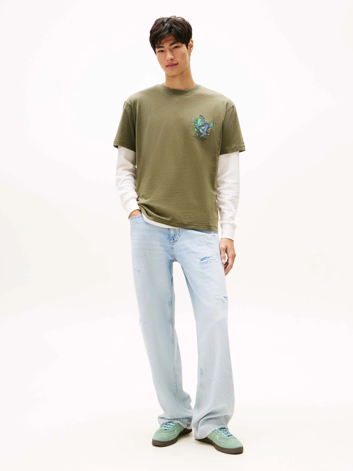 Back Graphic Relaxed Crew Neck T-Shirt Gallery