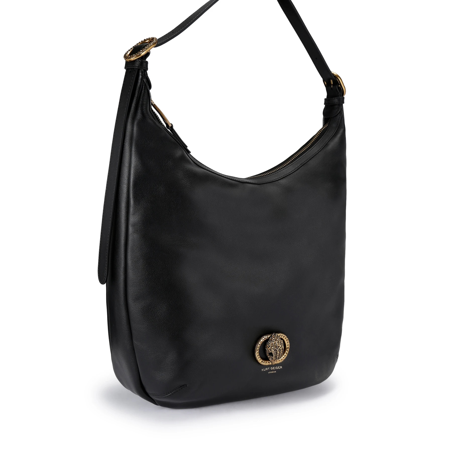 Leather Hobo Bag with Logo Gallery