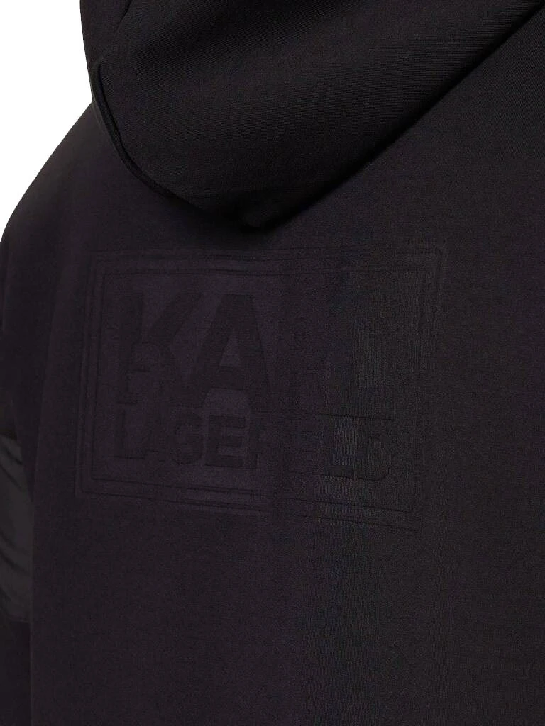 Zip-Up Hoodie with Embossed Back Logo Gallery