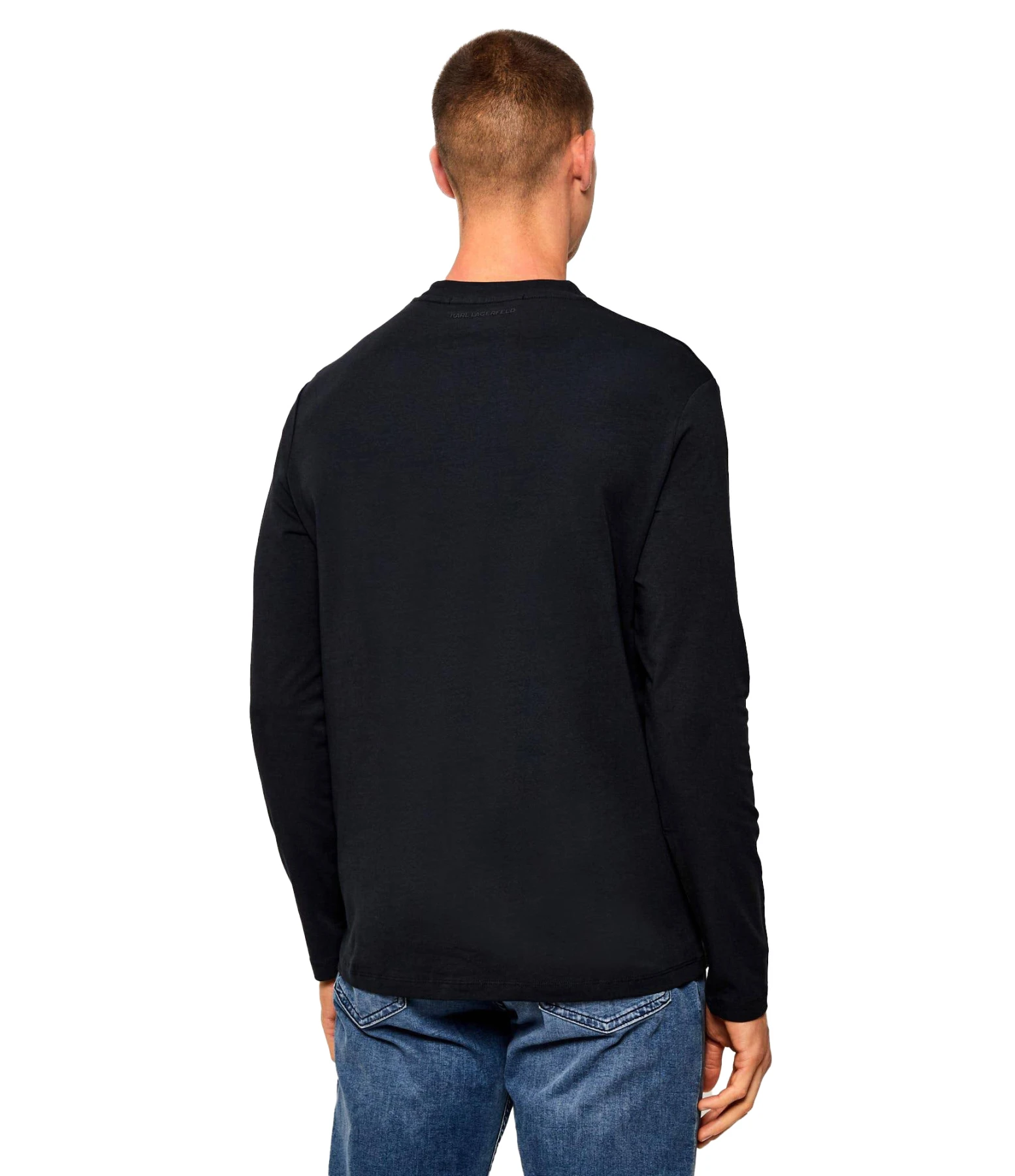 Long-Sleeve T-Shirt with Chest Logo Gallery