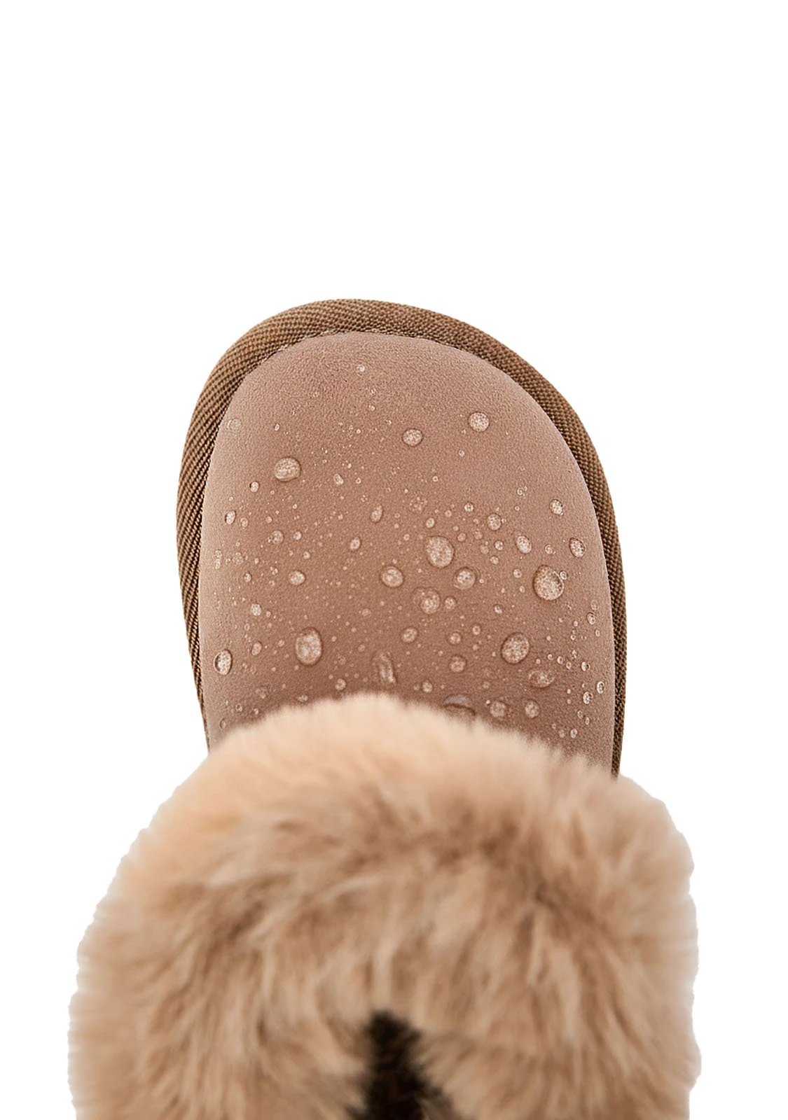 Suede-Style Boots with Faux Fur Cuff Gallery