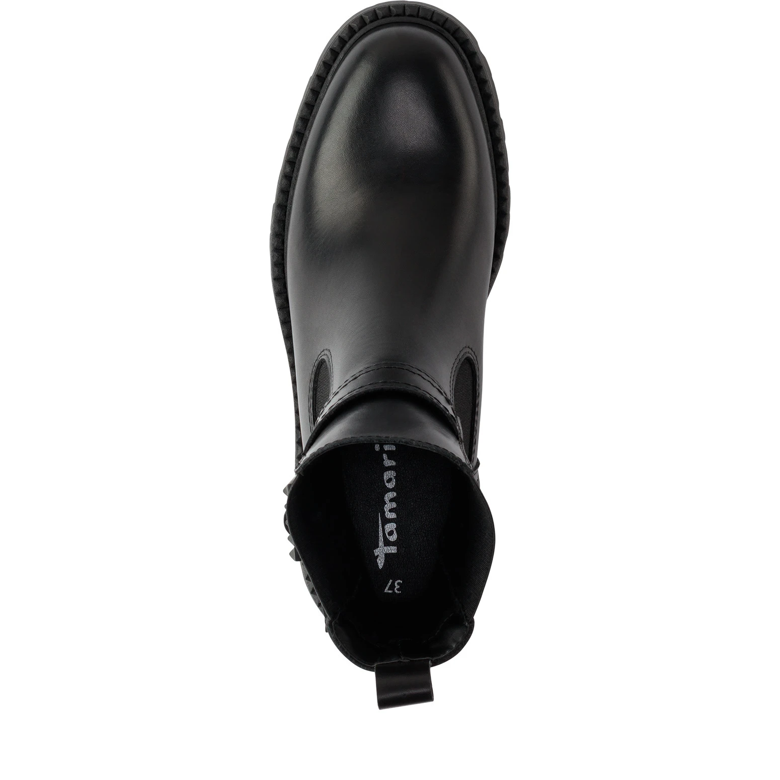 Leather Chelsea Boot with Buckle Detail Gallery