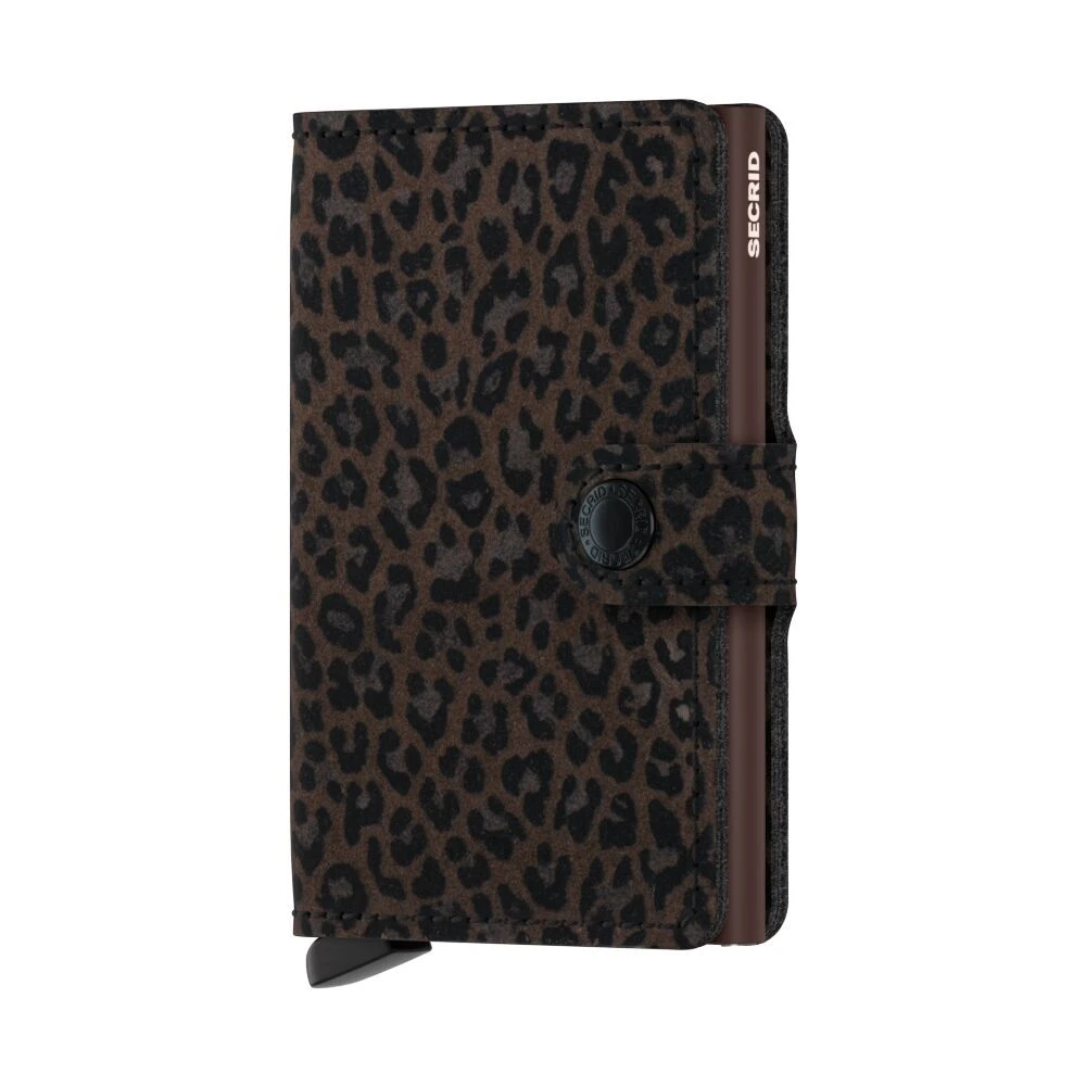 Leo Print Mini Wallet - Brown Gallery