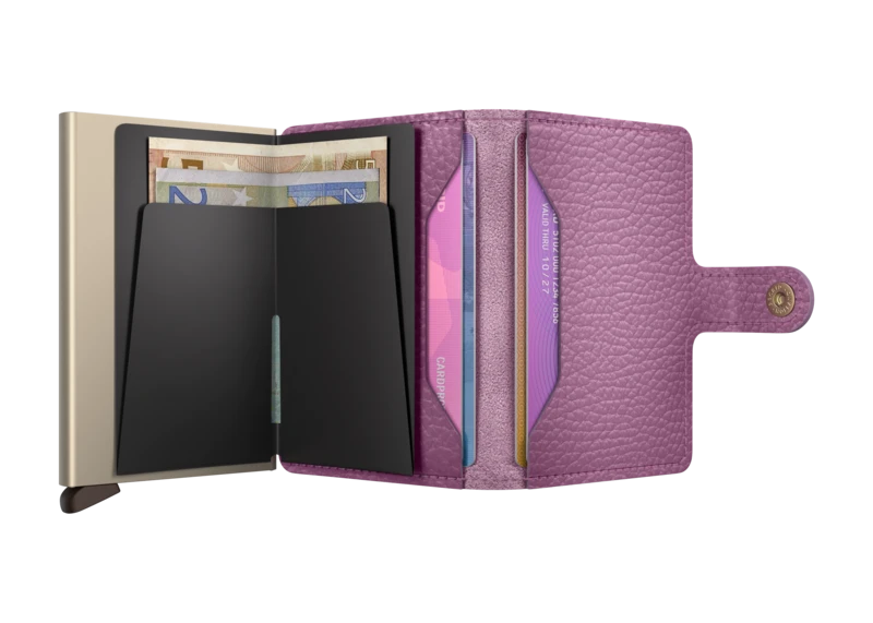 Pebbled Mini Wallet - Orchid Gallery