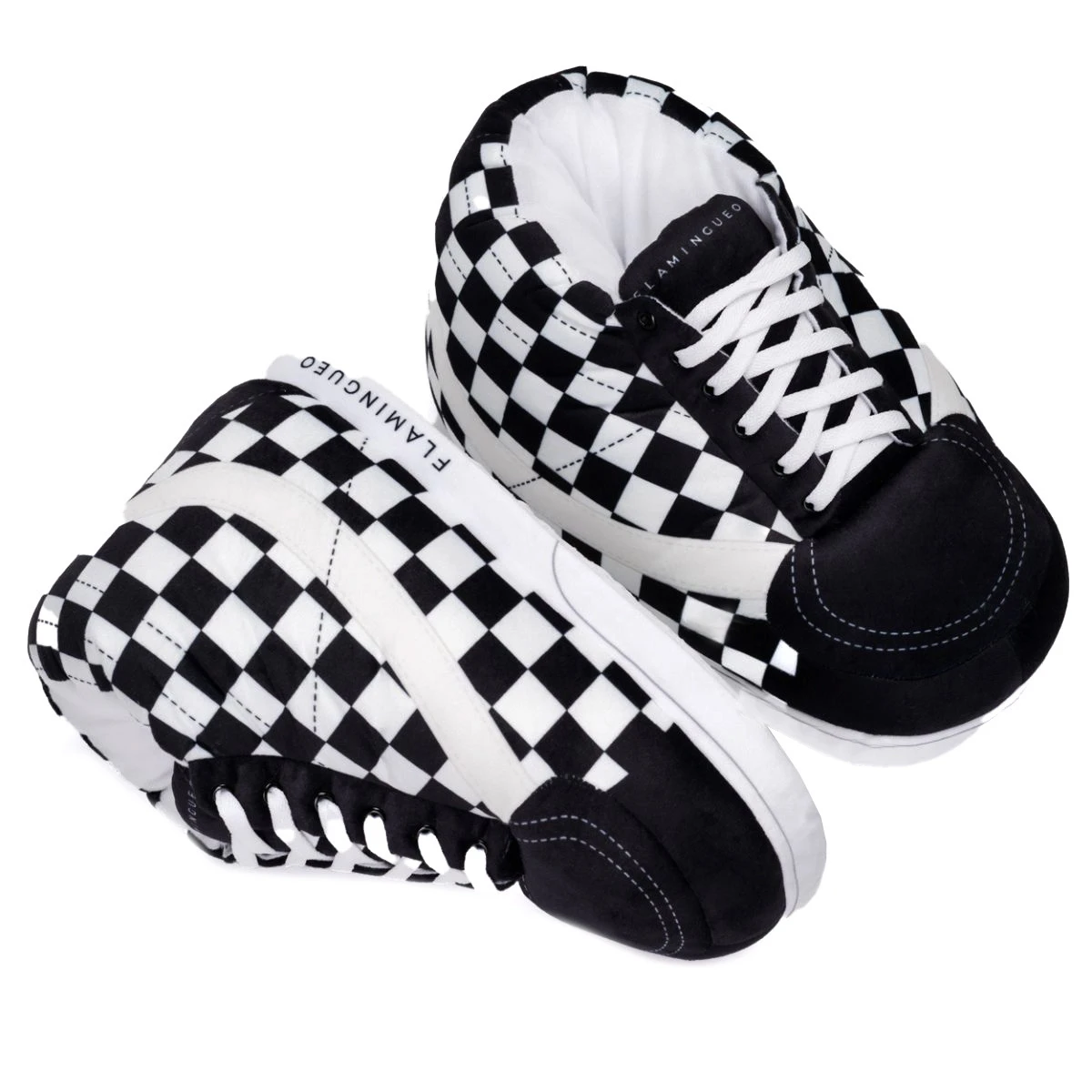 Checkerboard High-Top Sneaker Slipper Gallery