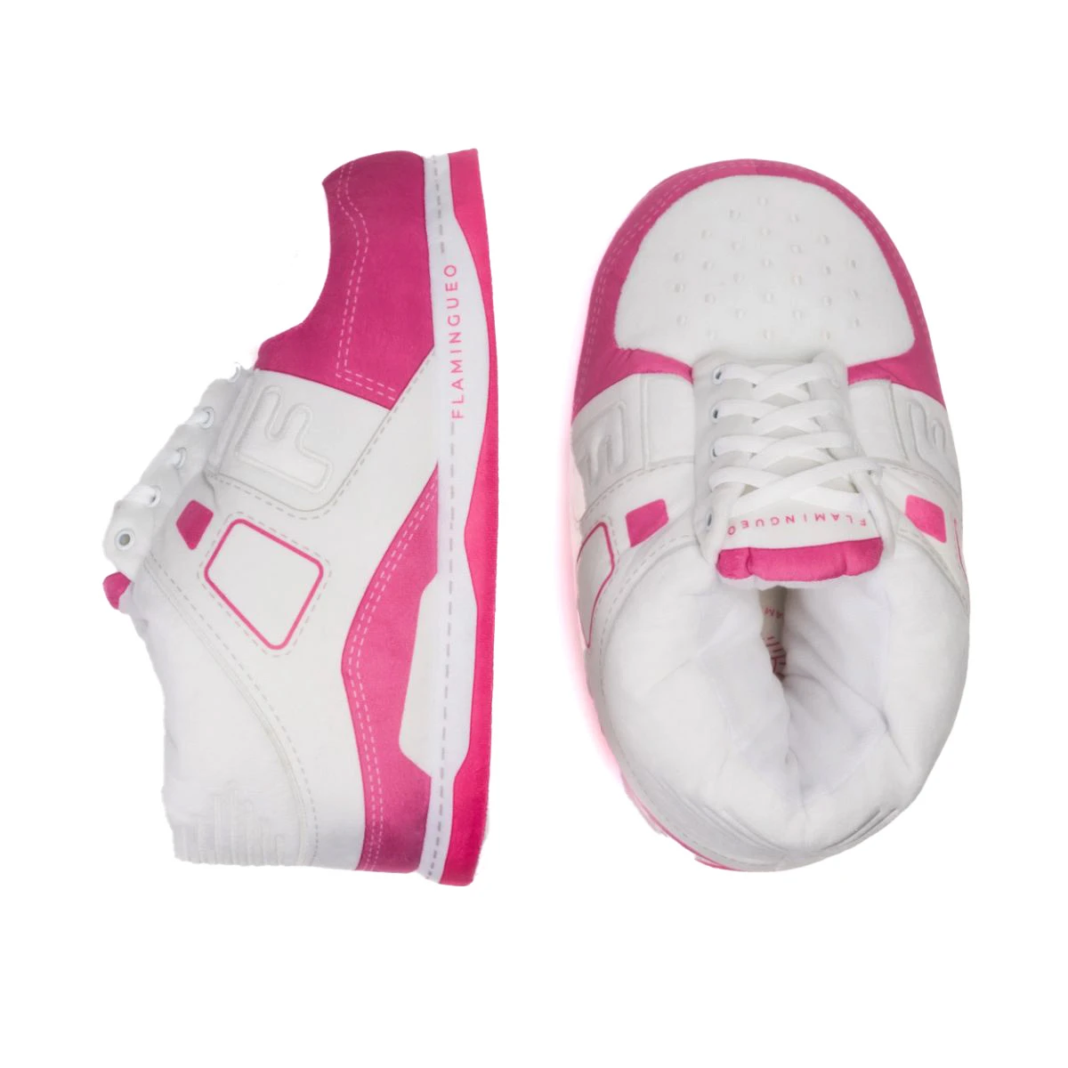 Retro Pink and White Sneaker Slipper Gallery
