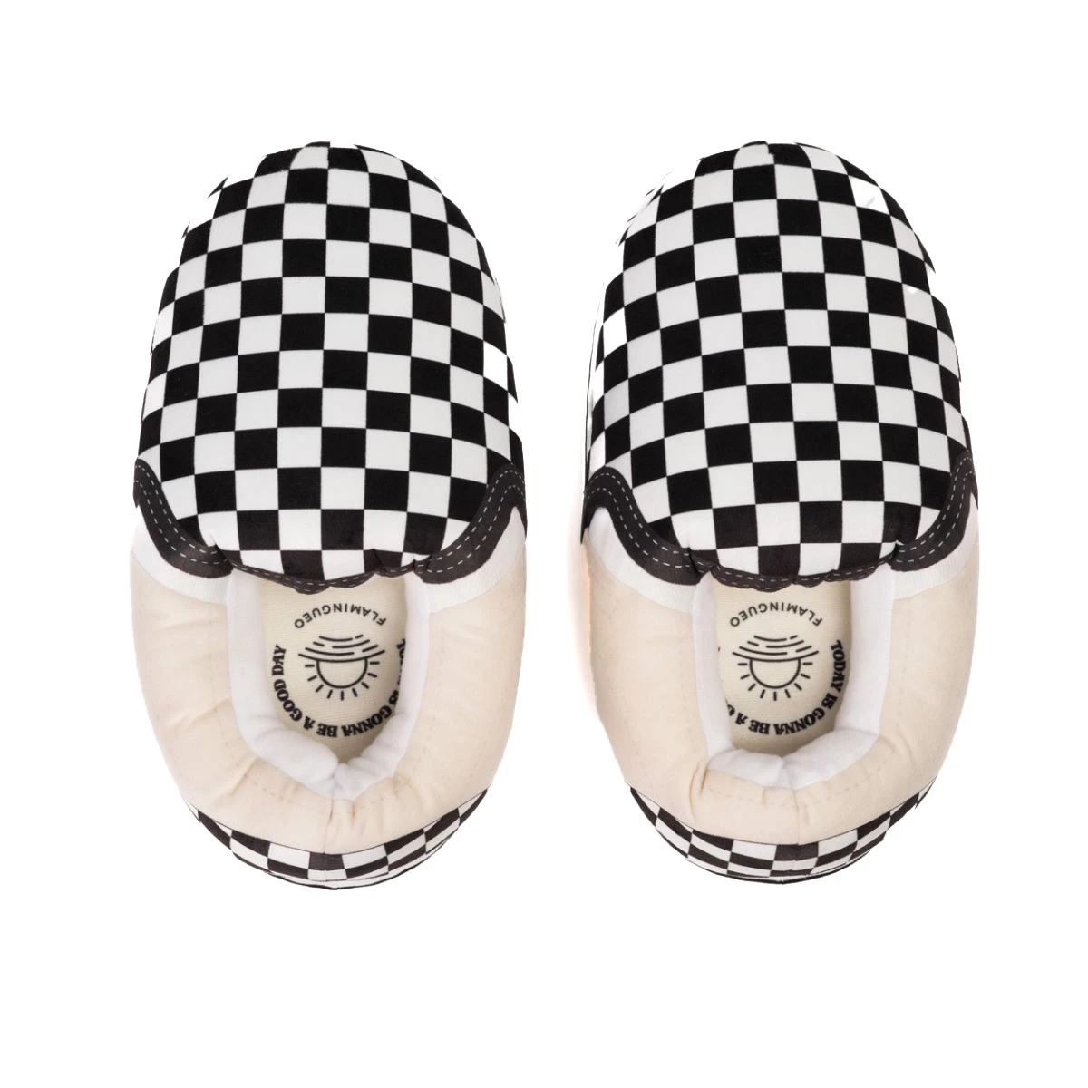 Checkerboard Slip-On Plush Slipper Gallery