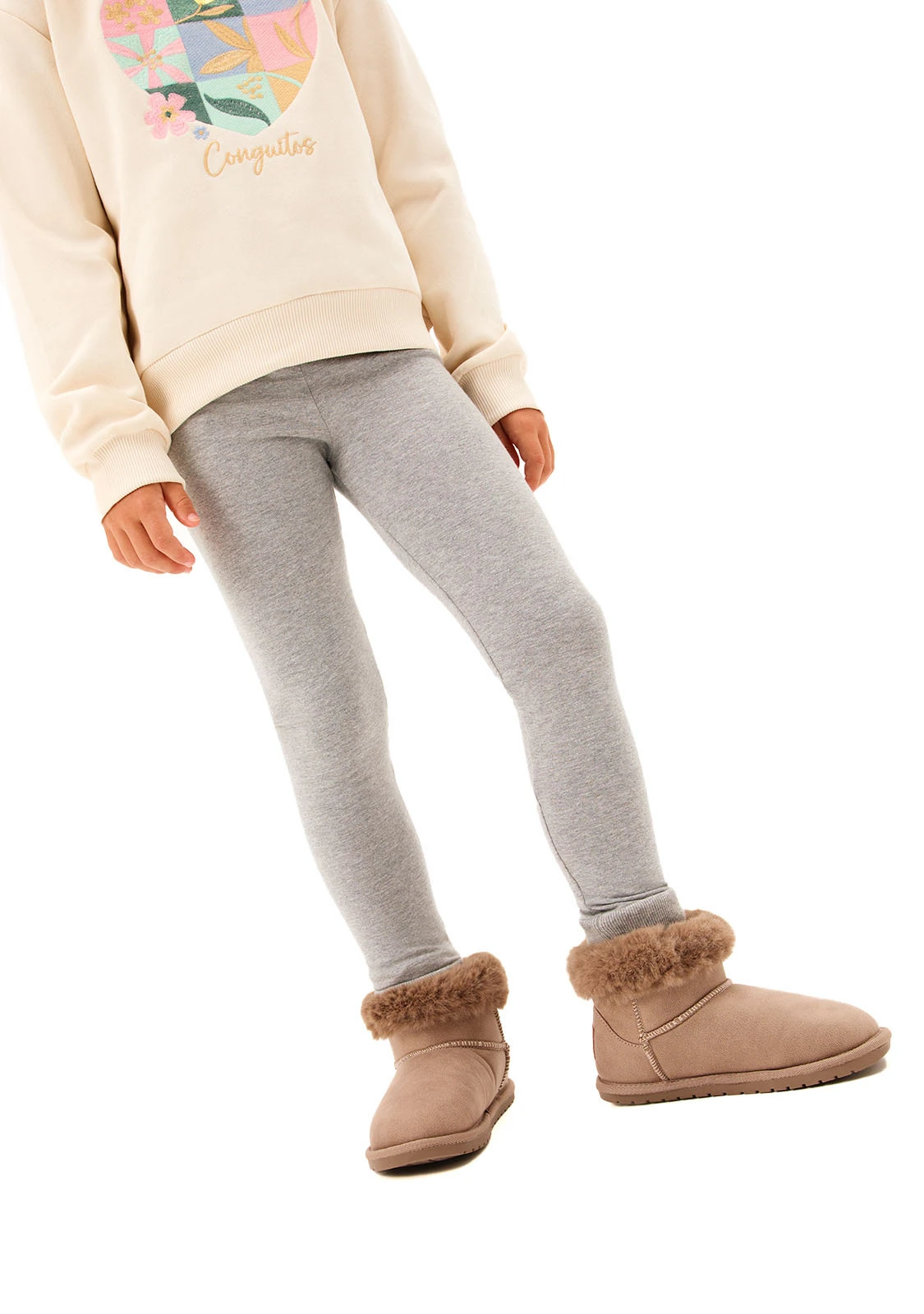 Flat Mini Winter Boot with Faux Fur Lining Gallery