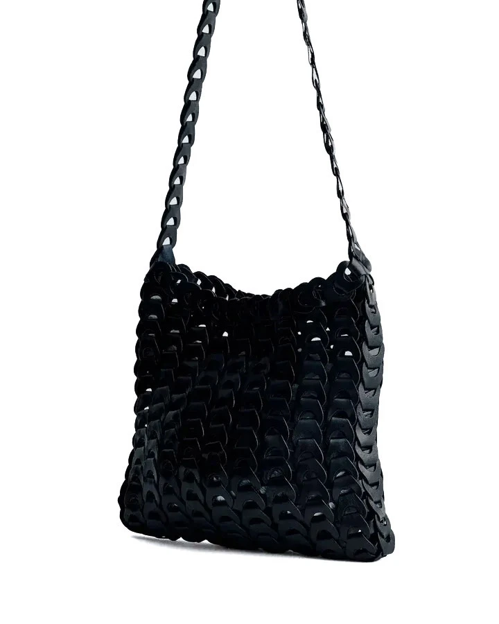Woven Leather Link Shoulder Bag Gallery