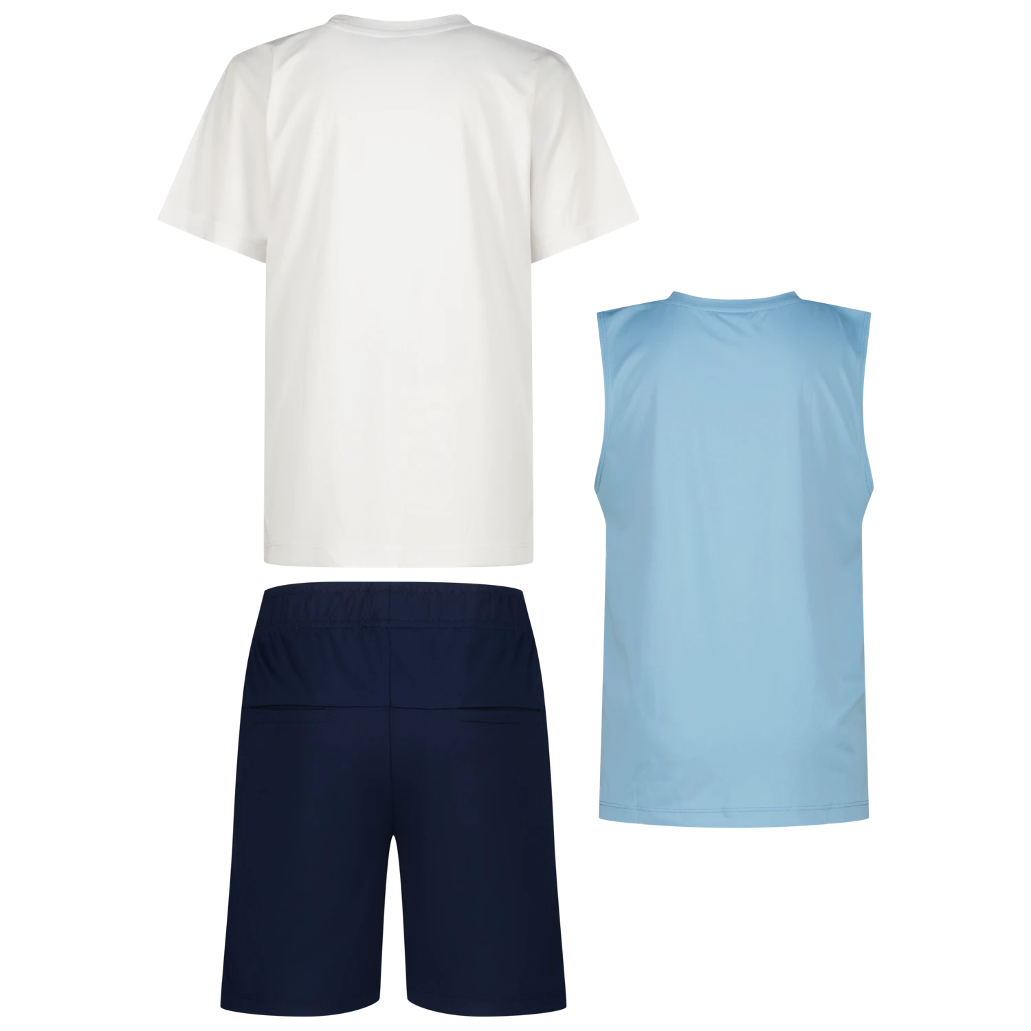 Messi Youth 3-Piece Activewear Set - Graphic Tee, Training Tank, and Shorts Gallery